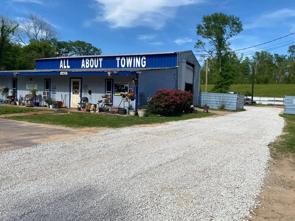 All About Towing shop exterior in Alexandria
