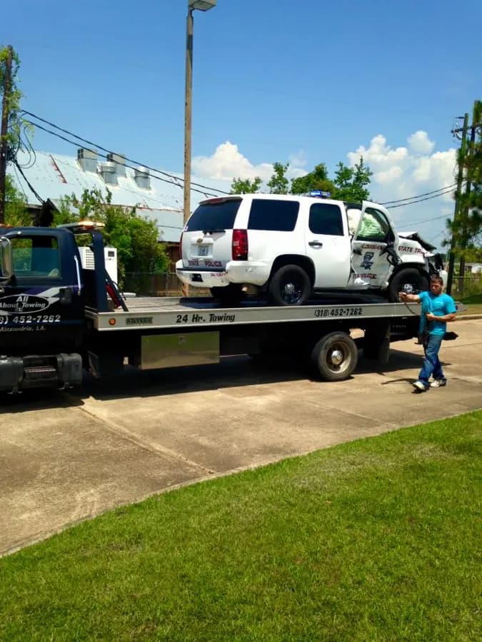 All About Towing assisting law enforcement